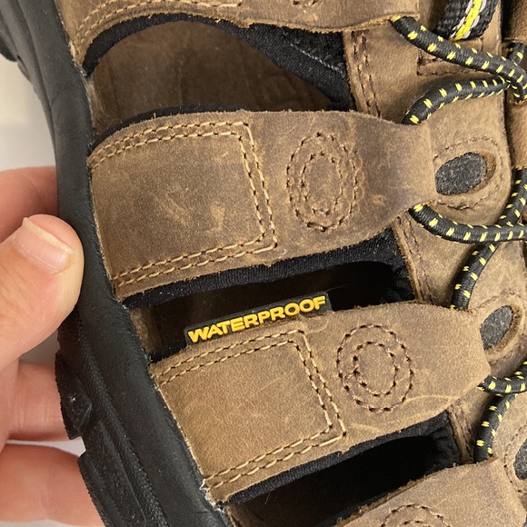 Keen Newport Sandals Mens 7 Brown Leather Waterproof Hybrid Shoes Camping Hiking - Picture 10 of 14